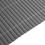 Recinzione da Giardino Bifacciale Grigia 1,8x3 m in PVC
