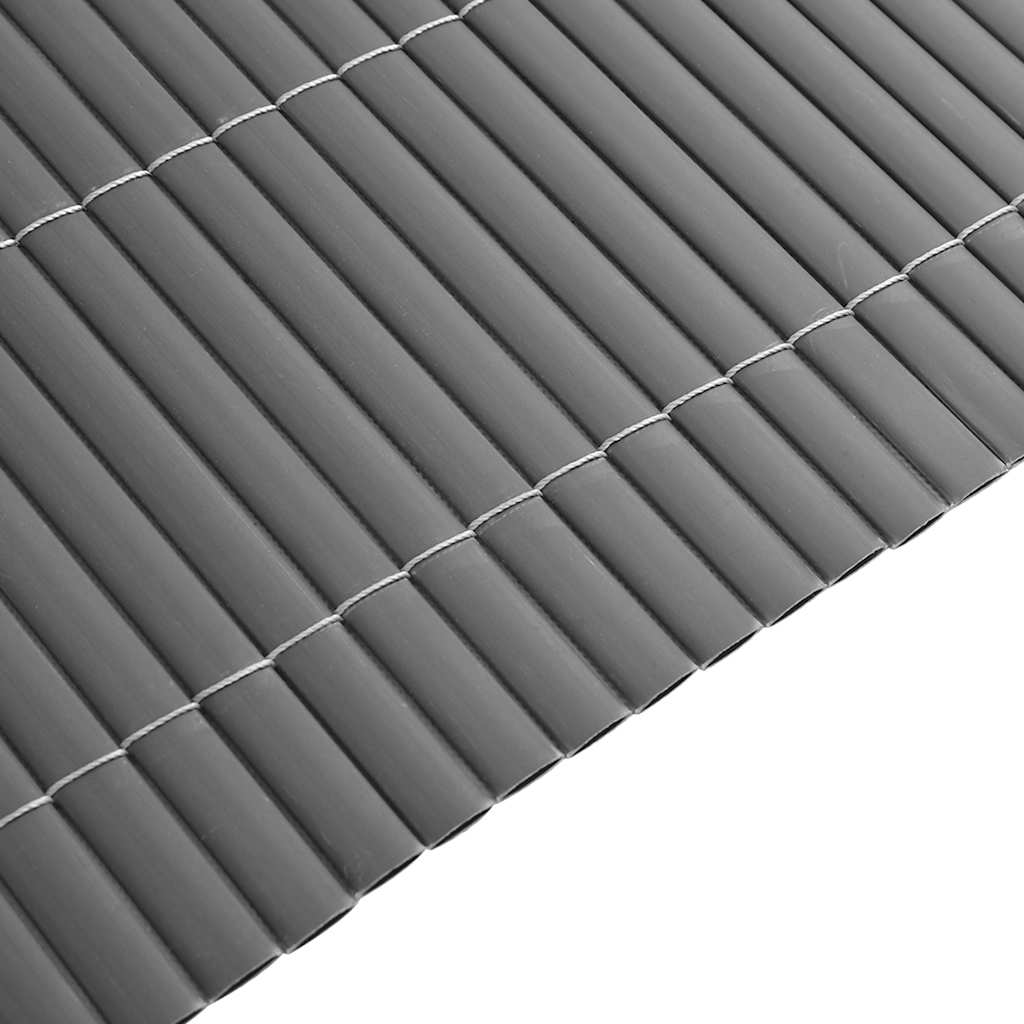Recinzione da Giardino Bifacciale Grigia 1,8x3 m in PVC