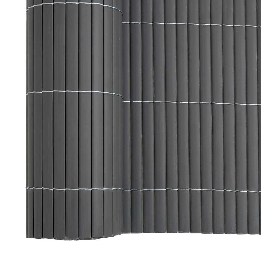 Recinzione da Giardino Bifacciale Grigia 1,8x3 m in PVC