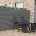 Recinzione da Giardino Bifacciale Grigia 1,8x3 m in PVC