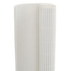 Recinzione da Giardino Bifacciale Bianca 1,8x5 m in PVC