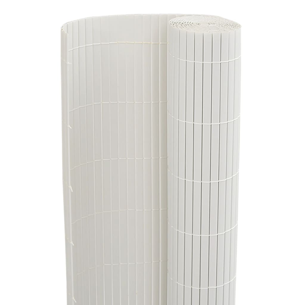Recinzione da Giardino Bifacciale Bianca 1,8x5 m in PVC
