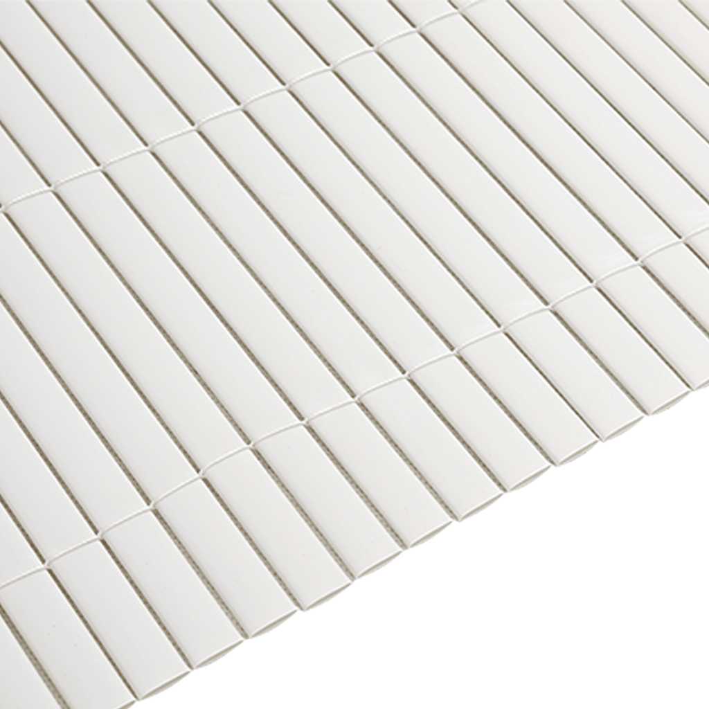 Recinzione da Giardino Bifacciale Bianca 1,8x5 m in PVC