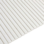 Recinzione da Giardino Bifacciale Bianca 1,8x5 m in PVC