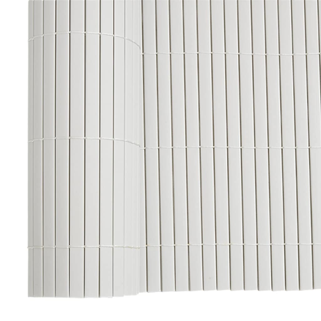 Recinzione da Giardino Bifacciale Bianca 1,8x5 m in PVC