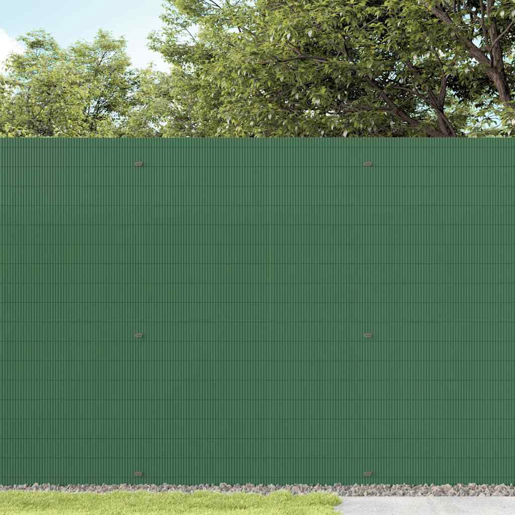Recinzione da Giardino Bifacciale Verde 1,8x5 m in PVC