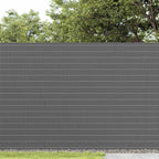 Recinzione da Giardino Bifacciale Grigia 1,8x5 m in PVC