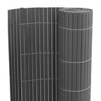 Recinzione da Giardino Bifacciale Grigia 1,8x5 m in PVC