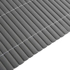 Recinzione da Giardino Bifacciale Grigia 1,8x5 m in PVC