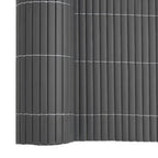 Recinzione da Giardino Bifacciale Grigia 1,8x5 m in PVC