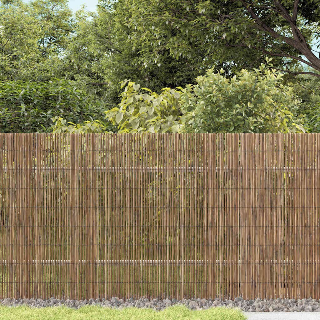 Recinzione per Giardino in Giunco Naturale 500 x 140 cm