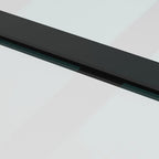Porta Scorrevole in Vetro ESG e Alluminio 76x205cm con Ferramenta
