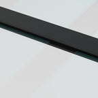 Porta Scorrevole in Vetro ESG e Alluminio 90x205 cm con Ferramenta