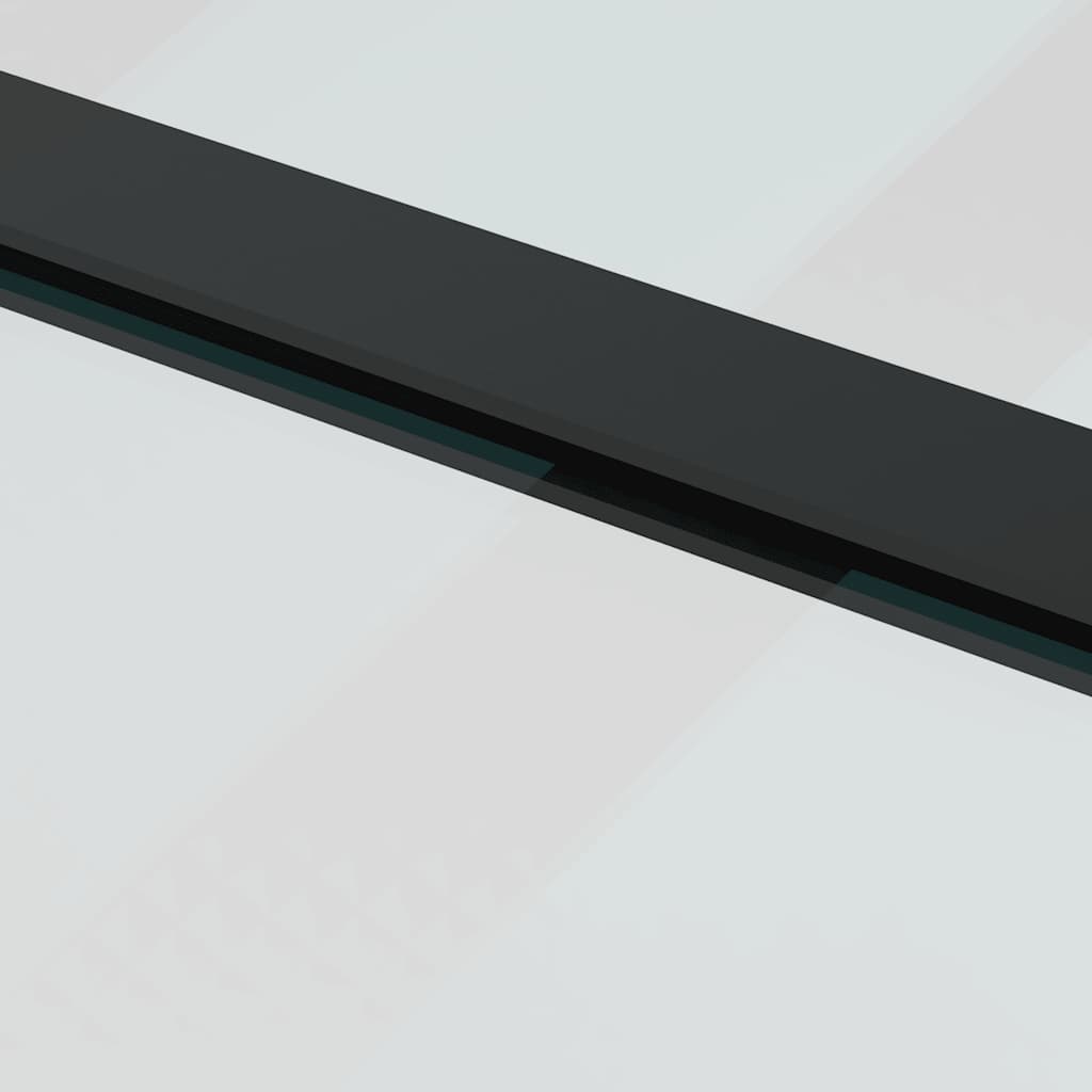 Porta Scorrevole in Vetro ESG e Alluminio 102x205 cm con Ferramenta
