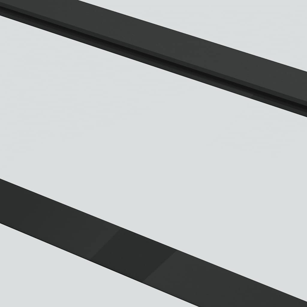 Porta Scorrevole in Vetro ESG e Alluminio 76x205 cm con Ferramenta