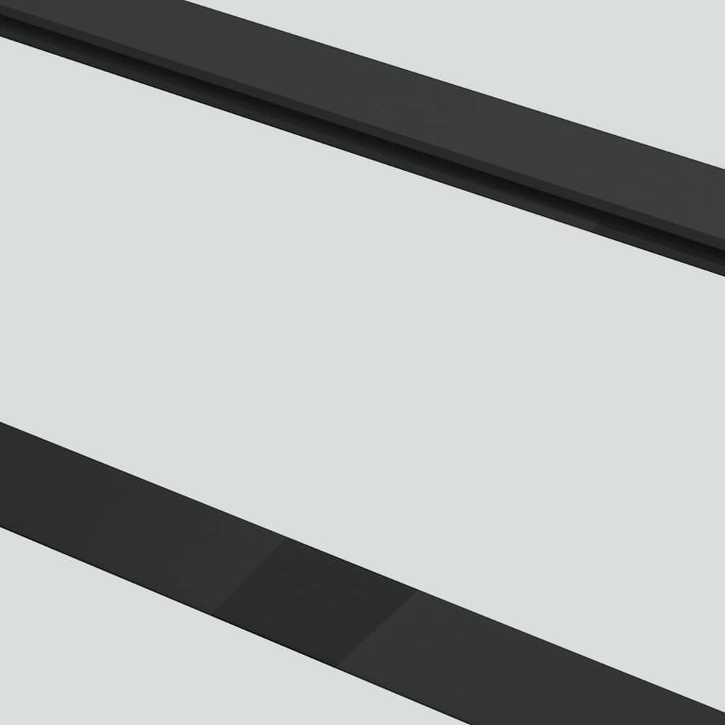 Porta Scorrevole in Vetro ESG e Alluminio 102x205 cm con Ferramenta