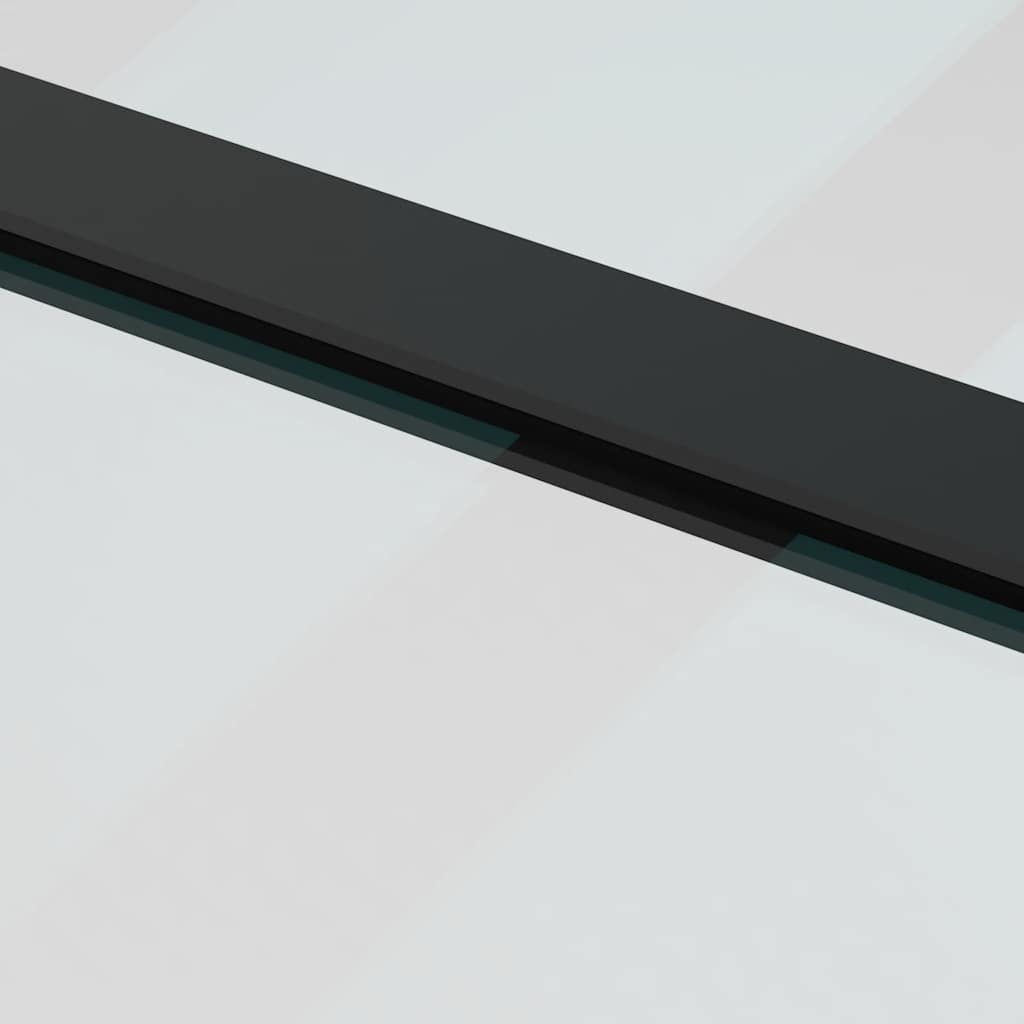 Porta Scorrevole in Vetro ESG e Alluminio 76x205 cm con Ferramenta