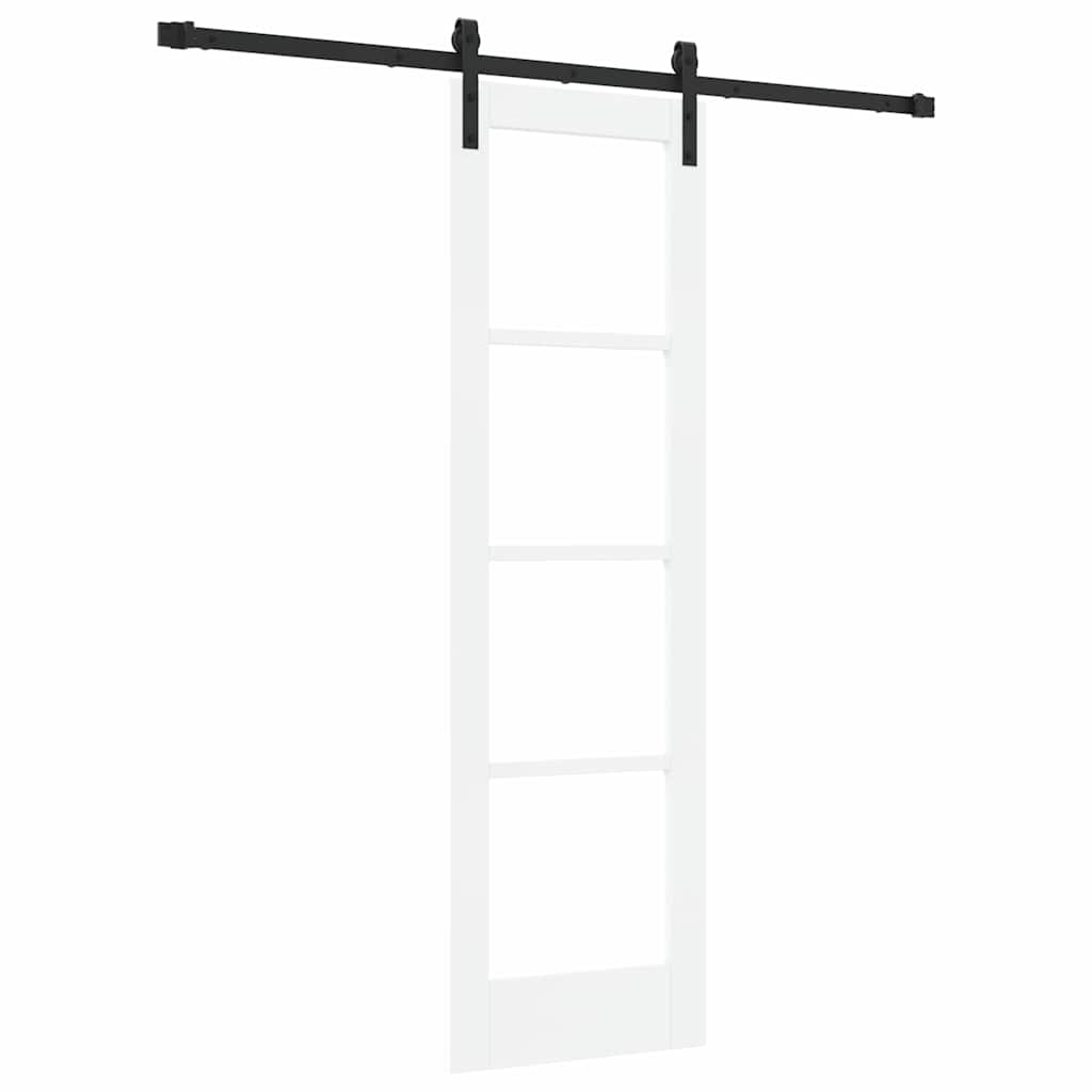 Porta scorrevole ORKDAL bianco e nero 61 x 198,5 cm