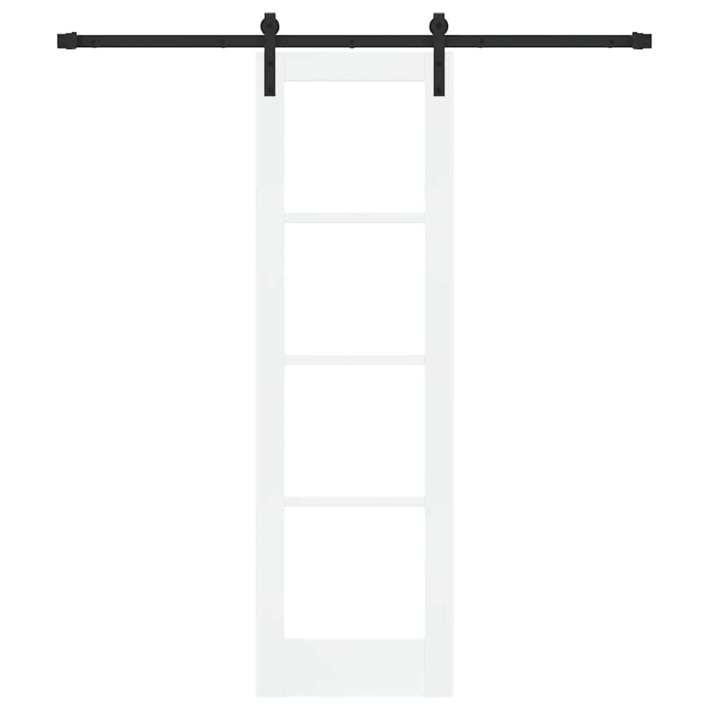 Porta scorrevole ORKDAL bianco e nero 61 x 198,5 cm