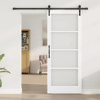 Porta scorrevole ORKDAL Bianco e Nero 83 x 202 cm