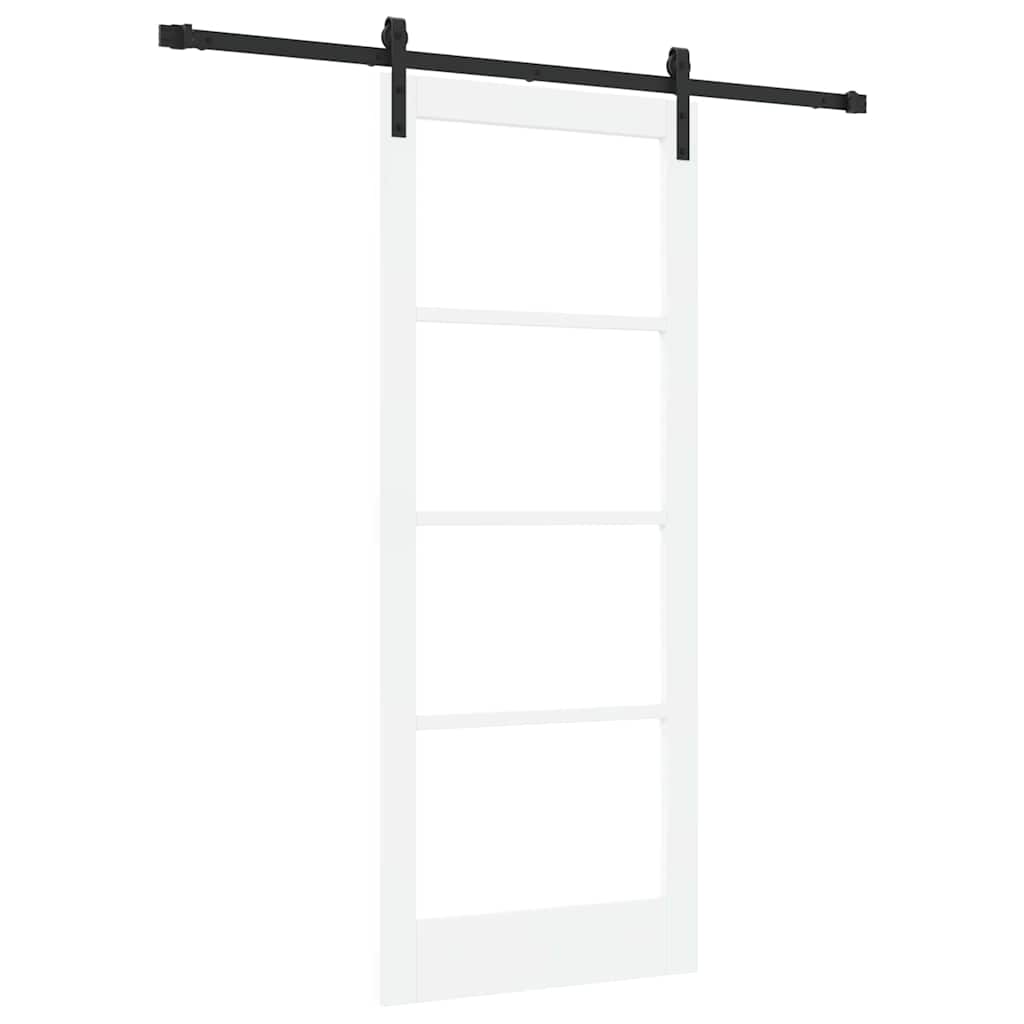 Porta scorrevole ORKDAL Bianco e Nero 83 x 202 cm