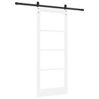 Porta scorrevole ORKDAL Bianco e Nero 83 x 202 cm