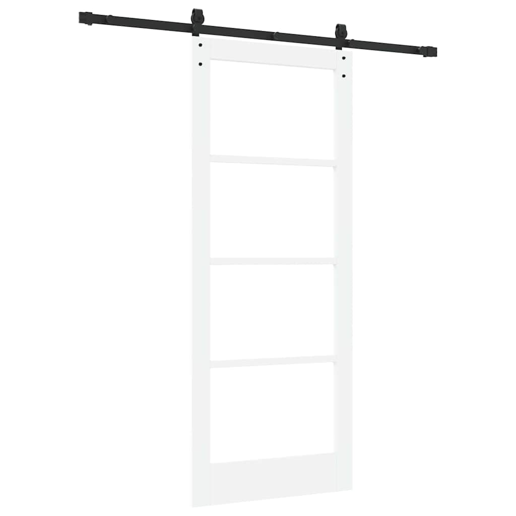 Porta scorrevole ORKDAL Bianco e Nero 83 x 202 cm