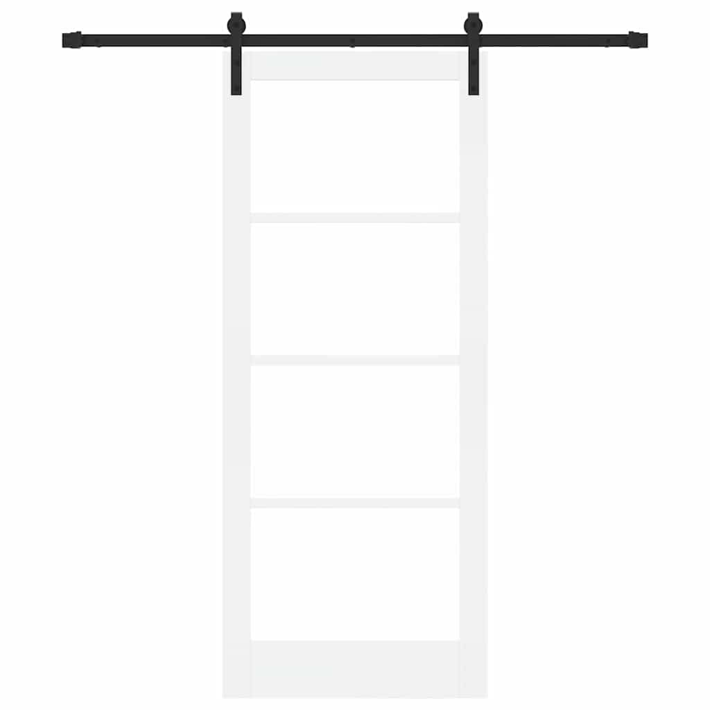 Porta scorrevole ORKDAL Bianco e Nero 83 x 202 cm