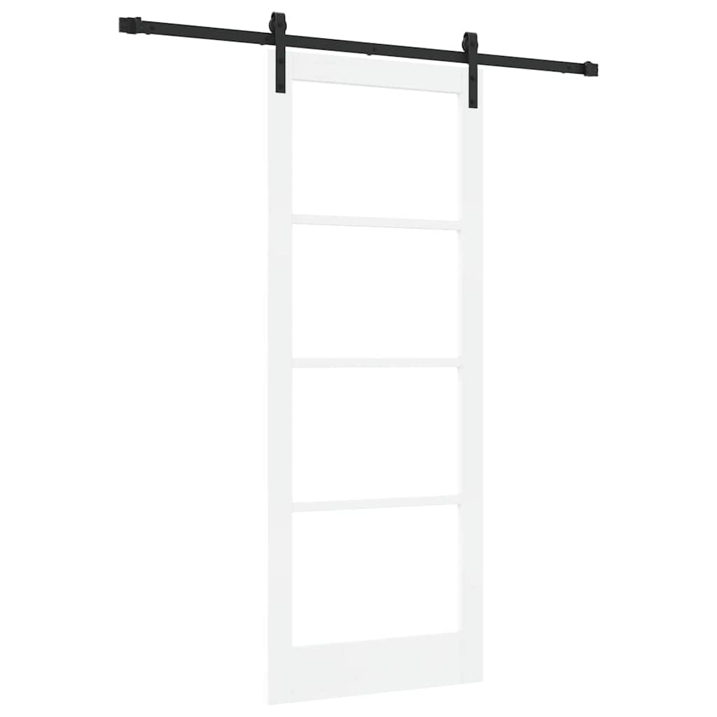 Porta Scorrevole ORKDAL Bianco e Nero 83 x 211 cm