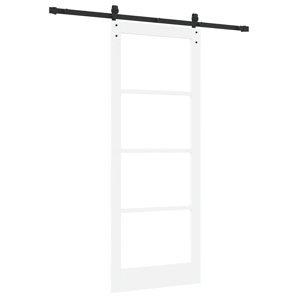 Porta Scorrevole ORKDAL Bianco e Nero 83 x 211 cm