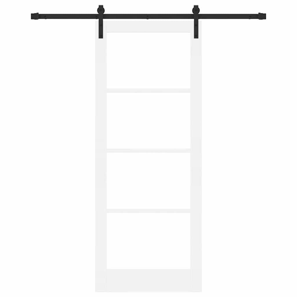 Porta Scorrevole ORKDAL Bianco e Nero 83 x 211 cm
