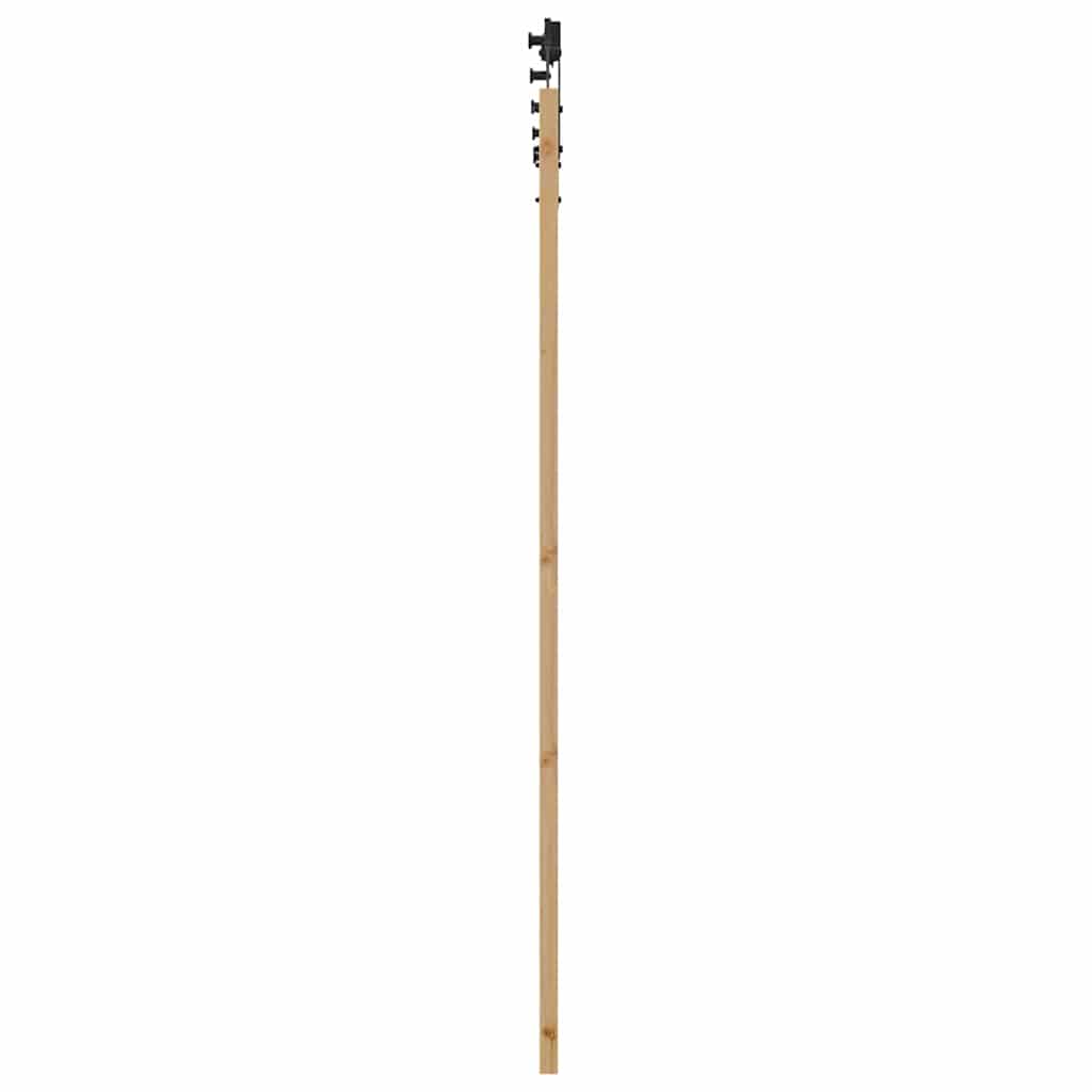 Porta scorrevole ORKDAL Naturale e Nero 93 x 202 cm
