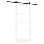 Porta scorrevole ORKDAL bianco e nero 93 x 202 cm