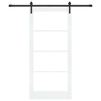 Porta scorrevole ORKDAL bianco e nero 93 x 202 cm