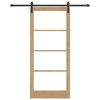 Porta Scorrevole ORKDAL Naturale e Nero 93 x 211 cm