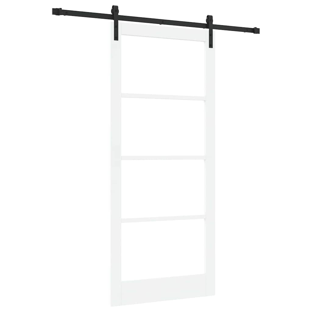 Porta scorrevole ORKDAL bianco e nero 93 x 211 cm