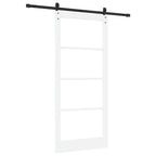 Porta scorrevole ORKDAL bianco e nero 93 x 211 cm