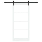 Porta scorrevole ORKDAL bianco e nero 93 x 211 cm