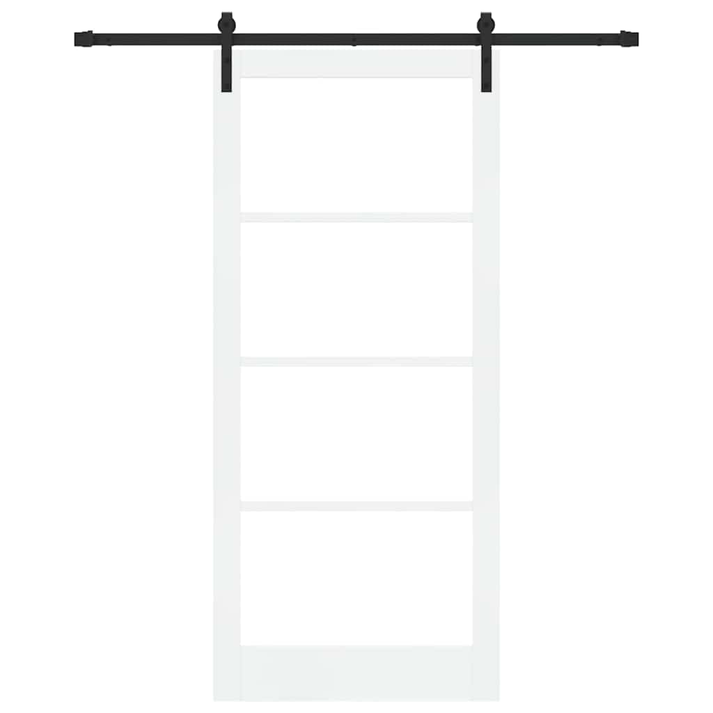 Porta scorrevole ORKDAL bianco e nero 93 x 211 cm