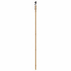 Porta scorrevole ORKDAL legno massello di pino e vetro 93 x 232 cm naturale nero