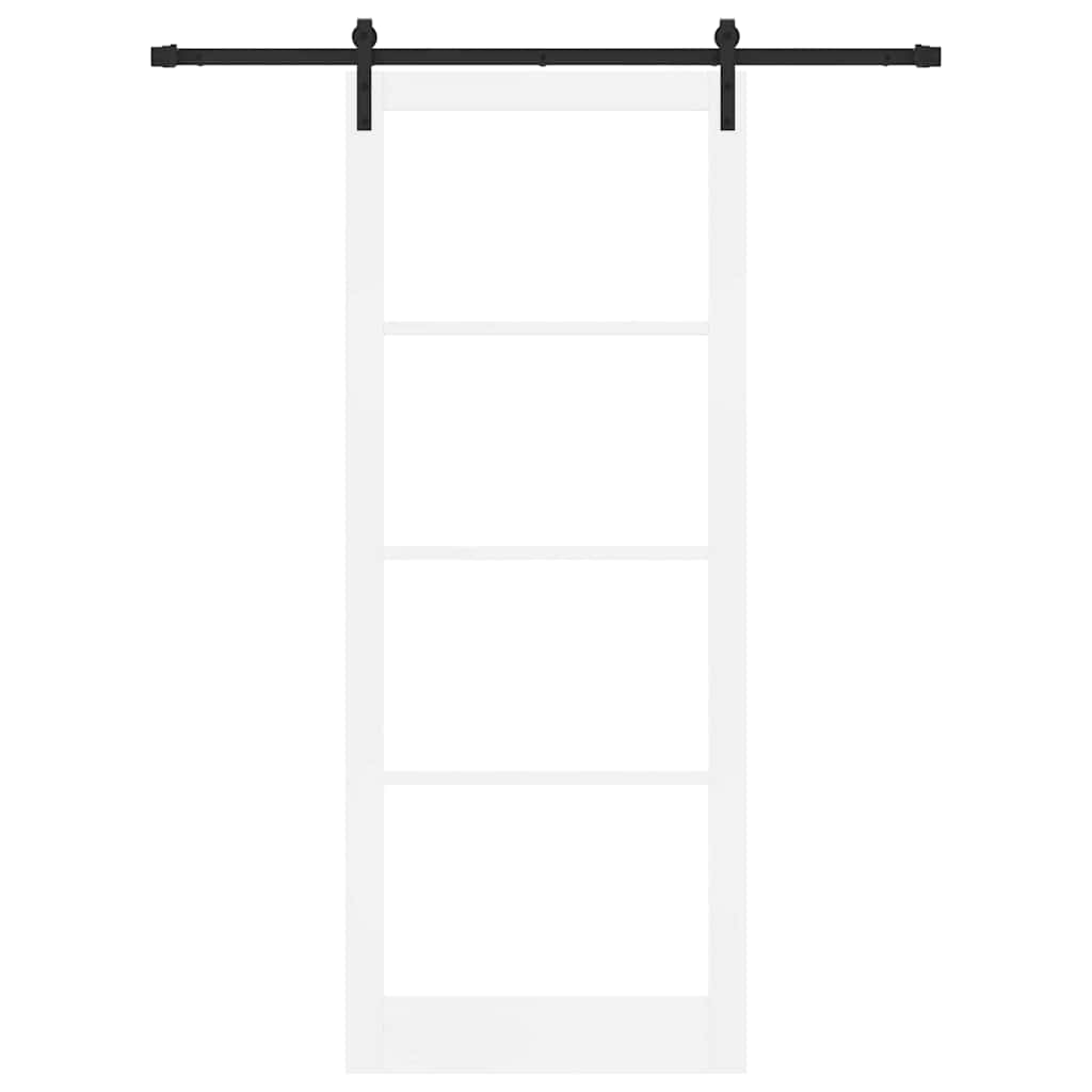 Porta Scorrevole ORKDAL Bianco e Nero 93 x 232 cm