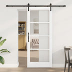 Porta scorrevole ORKDAL bianco e nero 83 x 202 cm