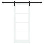 Porta scorrevole ORKDAL bianco e nero 83 x 202 cm