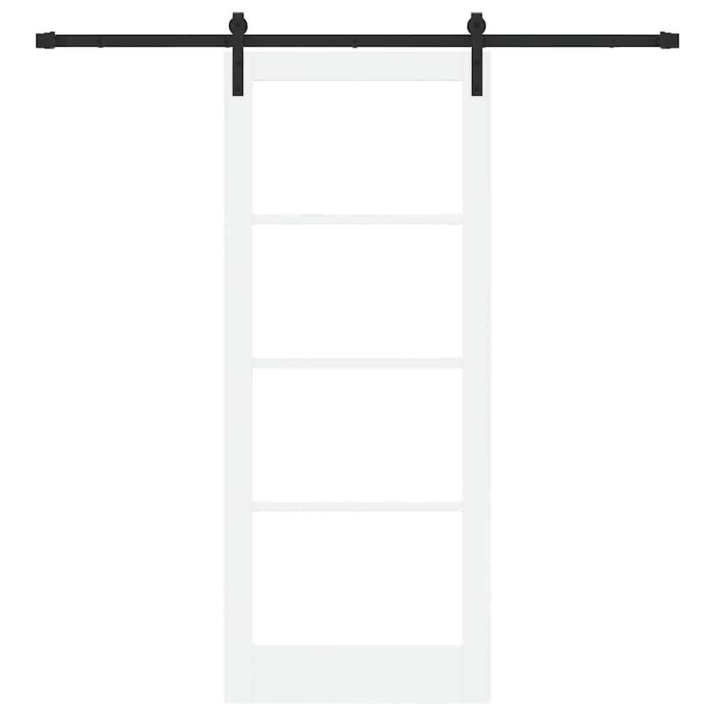 Porta scorrevole ORKDAL bianco e nero 83 x 202 cm