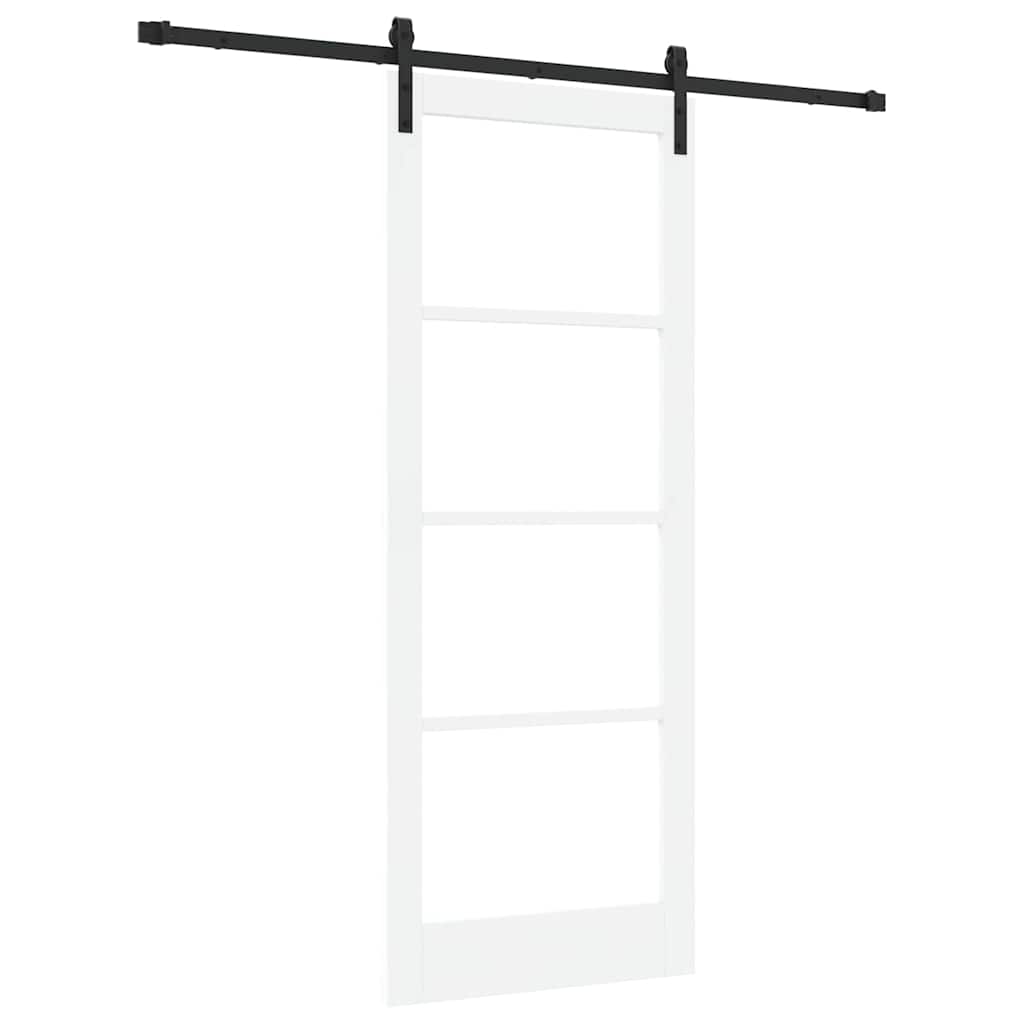 Porta scorrevole ORKDAL bianco e nero 83 x 211 cm