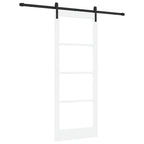 Porta scorrevole ORKDAL bianco e nero 83 x 211 cm