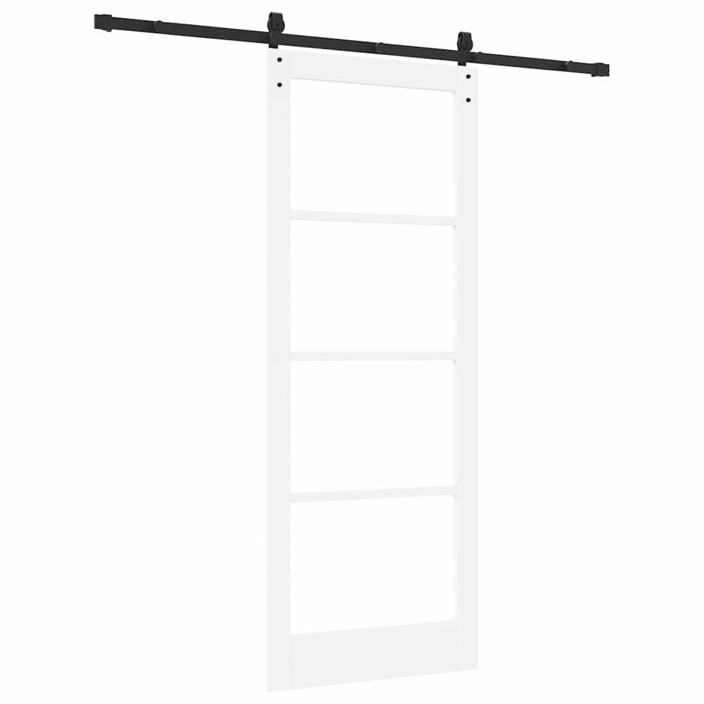 Porta scorrevole ORKDAL bianco e nero 83 x 211 cm