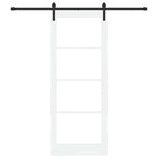 Porta scorrevole ORKDAL bianco e nero 83 x 211 cm