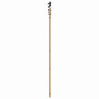 Porta scorrevole ORKDAL 93 x 202 cm legno pino e vetro naturale nero
