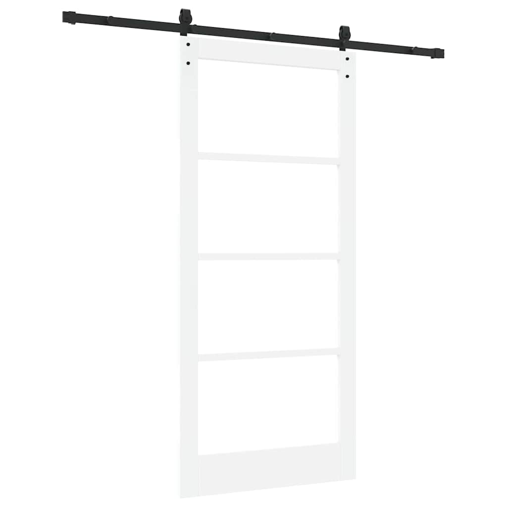 Porta Scorrevole ORKDAL Bianco e Nero 93 x 202 cm
